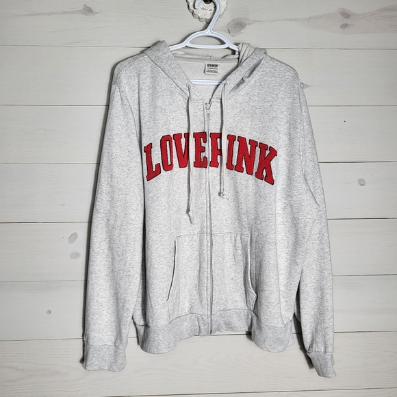 PINK Victoria's Secret Tops - PINK Victoria's Secret Hoodie Zip Up Plus Size.